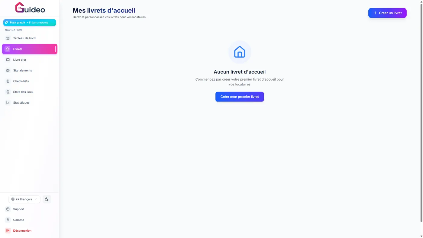Accédez à votre dashboard