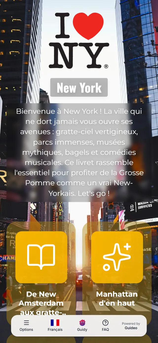 Livret New York